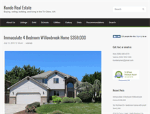 Tablet Screenshot of kundehomes.com